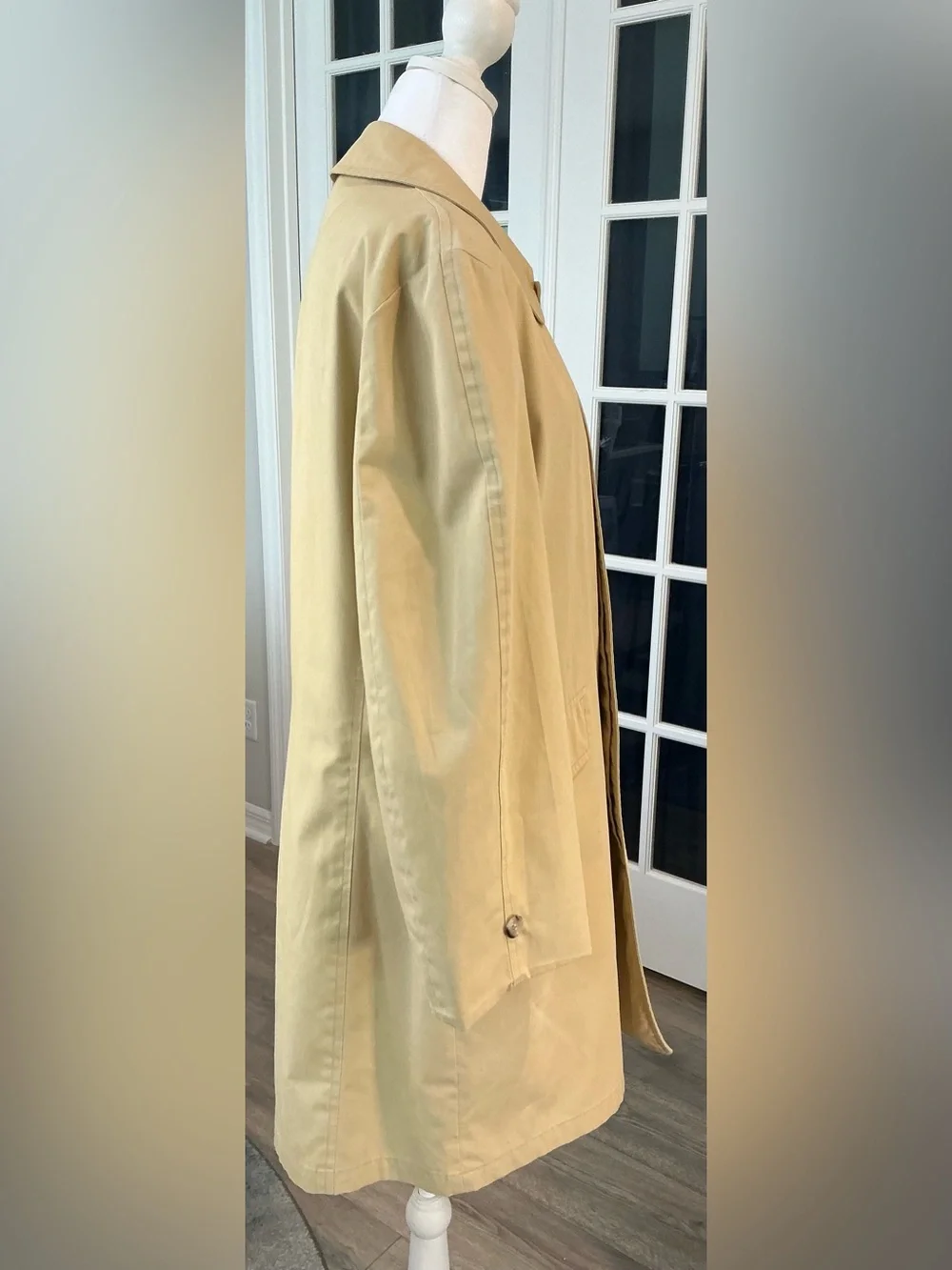 Vintage Gleneagles Weatherproofs Trench Coat Raincoat Houndstooth Lined (UNISEX)